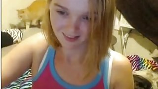 a very cute  immature exposed in webcam!