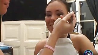 Sexy Valentina Velasquez getting a taste of a huge hard cock
