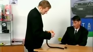 Gay Businessmen Fucking on a Desk