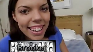 Hottest pornstar Brooke Ballentyne in best swallow, facial adult clip