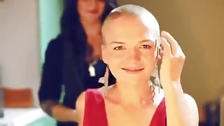 2 blond girls get shaved bald