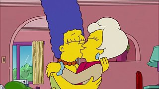 The Simpsons - Lindsey Naegle Kiss Marge Simpson