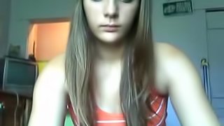 Young Russian teen naked on webcam and showed off boobs